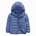 thumbnail image 1 of JUMEYU Waterproof Warm Jacket Kids Girls and Boys Lightweight Hooded Puffer Jacket for Kids Zip-Up Coat (Grey,6-7 Years), 1 of 4