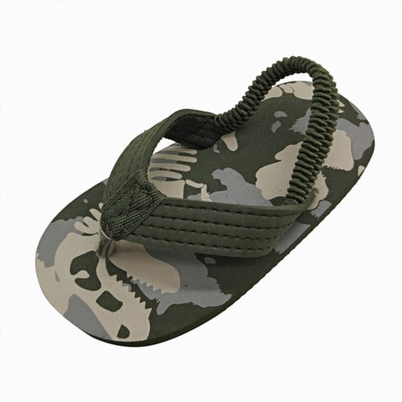 JUMEYU Youth Slides Girls and Children's Slippers, Toddler Cloud Slippers, Cute Cartoon Beach Swimming Pool home Sandals, Quick-Drying and Non-Slip Size 11(Camouflage,11 Toddler)
