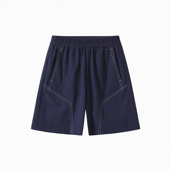 JUMEYU Youth Volleyball Shorts Toddler Boys Girls Shorts Little Kids Cotton Sport Jogger Shorts Summer Solid Color Active Short Pants Size 12-13 (Navy,12-13 Years)