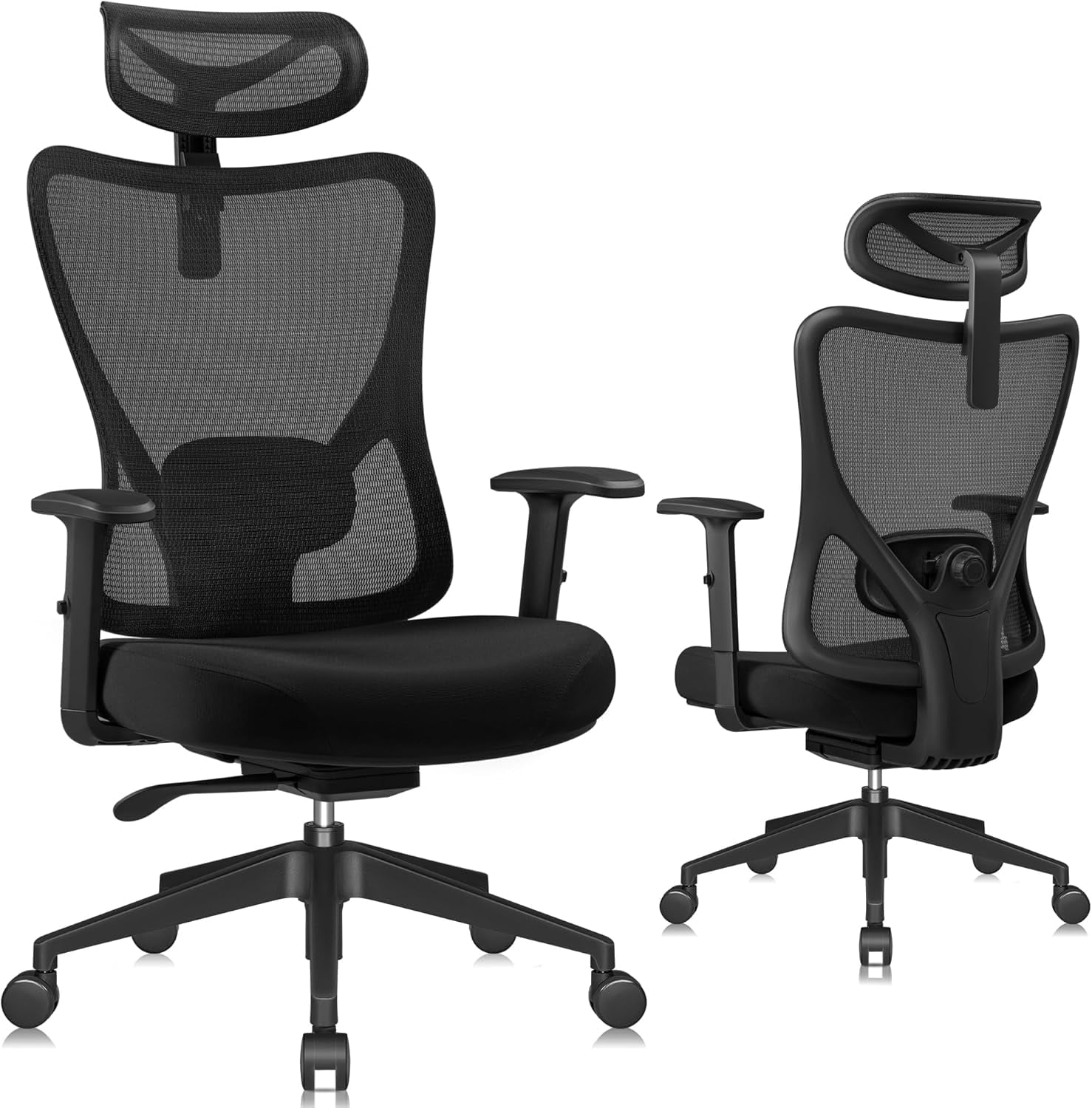 JUMMICO Ergonomic Mesh Office Chair High Back Desk Chair with Angle and