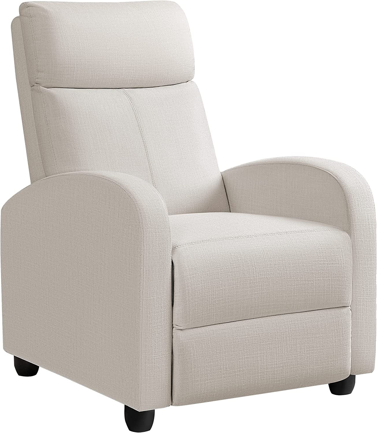 JUMMICO Recliner Chair Adjustable Home Theater Single Fabric Recliner