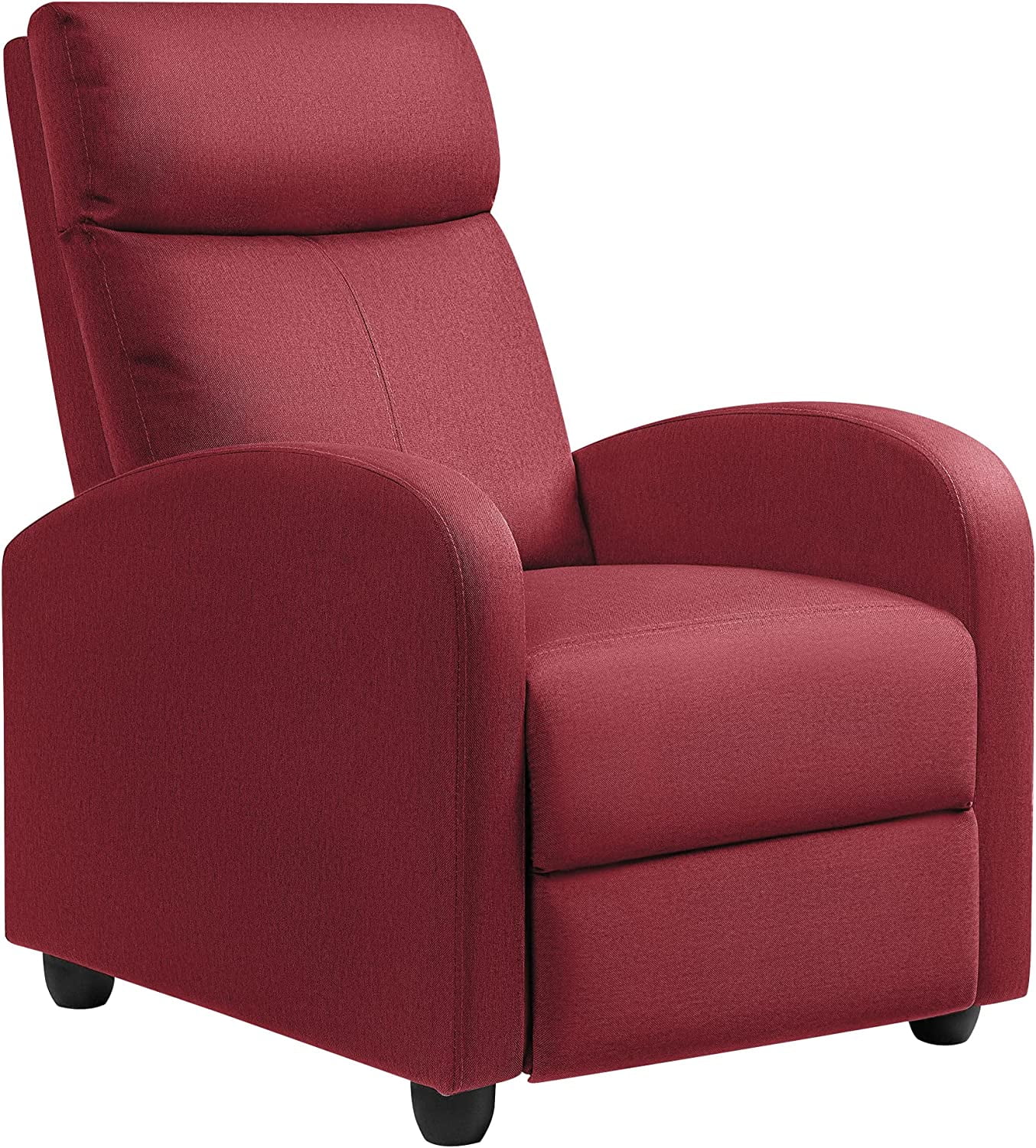 JUMMICO Recliner Chair Adjustable Home Theater Single Fabric Recliner