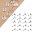 thumbnail image 1 of JUMNUYCUH 100Pcs Clear Push Pins, Reusable Plastic Flat Head Thumbtacks, Durable Thumb Tacks for Bulletin Board, Cork Board, Wall, Maps, Posters and Craft Projects, Office Supplies, 1 of 8