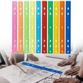 thumbnail image 1 of JUMNUYCUH 1Pc Colored Clear Ruler, 12 Inch Plastic Ruler with Millimeters, Centimeters and Inches, Transparent Rulers with Holes for Binder, Office Supplies, Classroom Must Haves, 30cm, Random Color, 1 of 9
