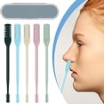thumbnail image 1 of JUMNUYCUH 5Pcs 2-in-1 Nose Hair Trimmer, Double-Sided Nasal Hair Cutter, Portable 360-Degree Rotating Manual Nose Hair Cutter for Men and Women, Nose Hair Remover, 3.7", Multicolor, 1 of 9