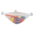 thumbnail image 1 of JUMNUYCUH Bath Toy Holder Corner, Kids Bath Toy Net for Tub, Bathtub Holder Basket, Storage Bin Hammock Organizer, Shower Caddy Hanging Mesh Bag, Baby Bathroom Storage with 3 Suction Cups, White, 1 of 8