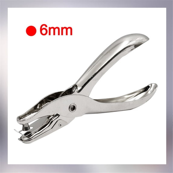 JUMNUYCUH Hole Punch, 1/4 Inch Metal Single Hole Puncher, Small Circle Shaped Hole Handheld Paper Punch Punchers for Greeting Cards, Paper, Invitations, Labels and DIY Crafts, 8 Sheet Punch Capacity