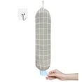 thumbnail image 1 of JUMNUYCUH Plastic Bag Holder, Wall Mount Plastic Bag Organizer with Drawstring, Washable Grocery Bag Dispenser for Home Kitchen Travel, Shopping Bag Holder, Plastic Bag Storage, 22 x 9 Inch, 1 of 5