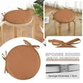thumbnail image 1 of JUMNUYCUH Round Outdoor Chair Cushions, Waterproof Bistro Chair Cushions with Non-Slip Ties, Round Seat Cushions for Chairs, Chair Pads for Outdoor Furniture, Circle Chair Cushion, 11.8", Brown, 1 of 5