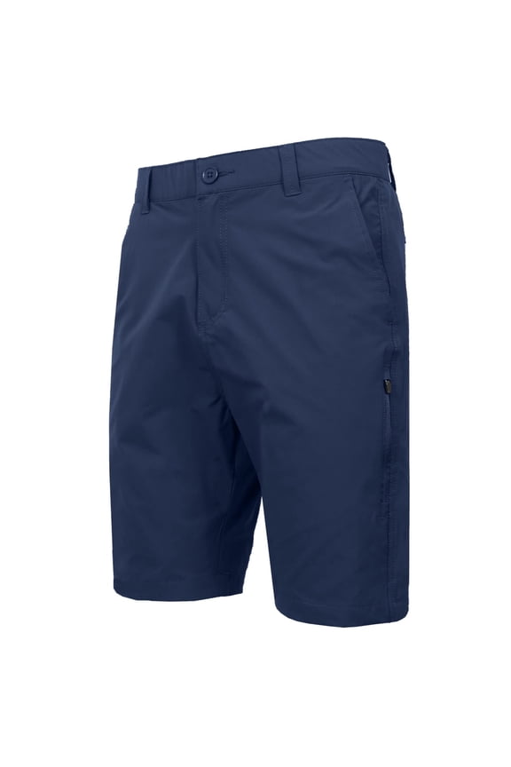 JUMP START MENS 6-POCKET ALL MOTION STRETCH UTILITY SHORTS - SIZE: 40 - NAVY