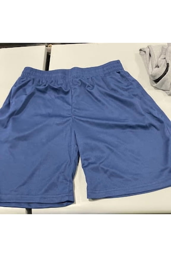 JUMP START MEN'S BASIC BREATHABLE ATHLETIC SHORTS - SIZE: MEN L - NAVY