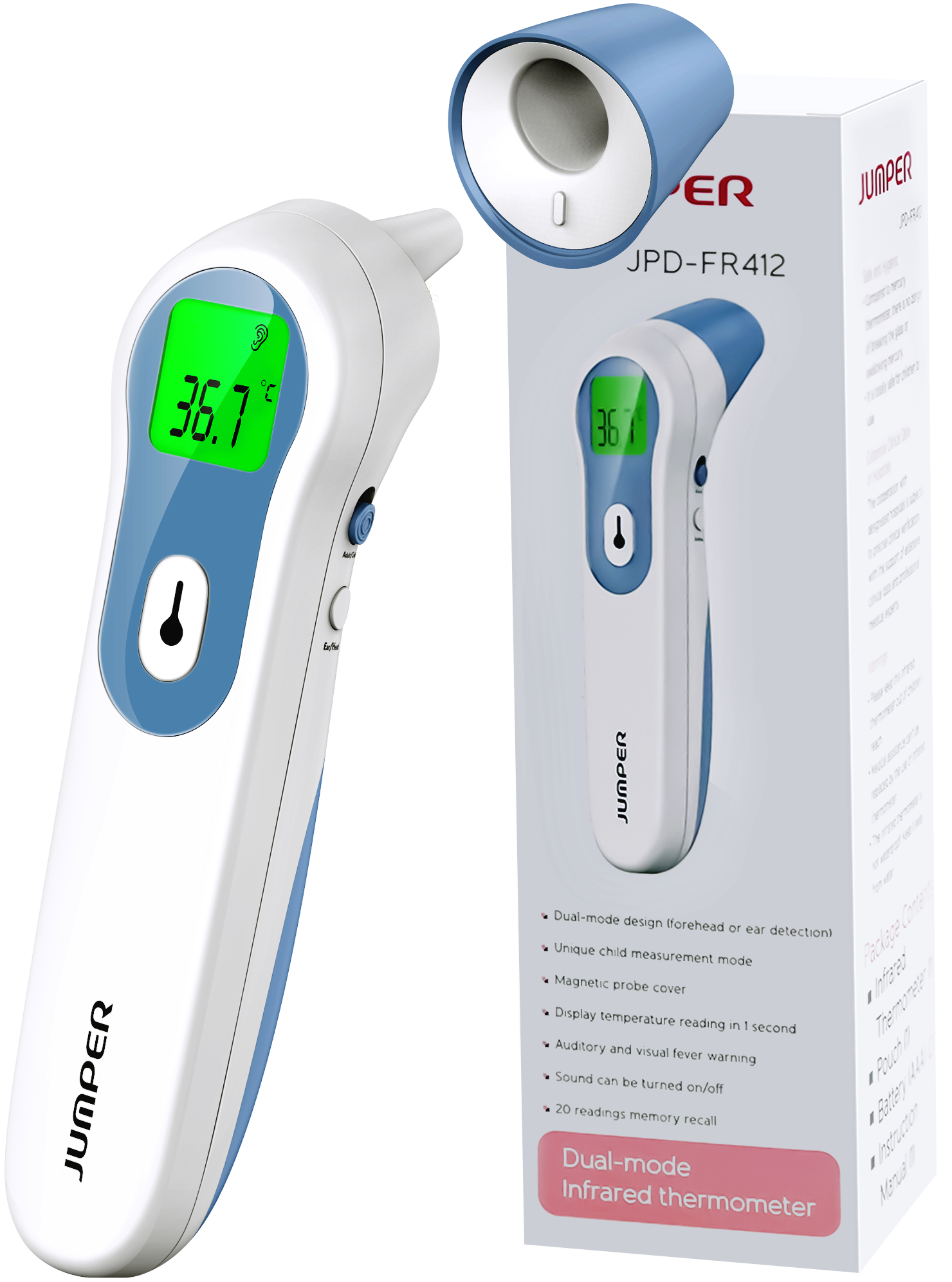 ReliOn Rigid Digital Thermometer, 1 ea