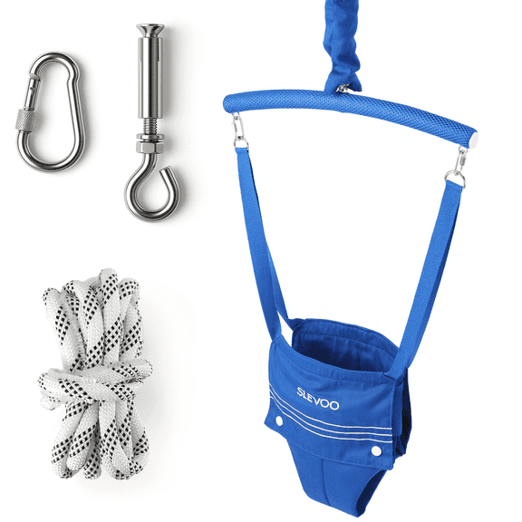 Slevoo Baby Jumper with a Ceiling Hook, Infant Exerciser with Adjustable Chain for Small Spaces