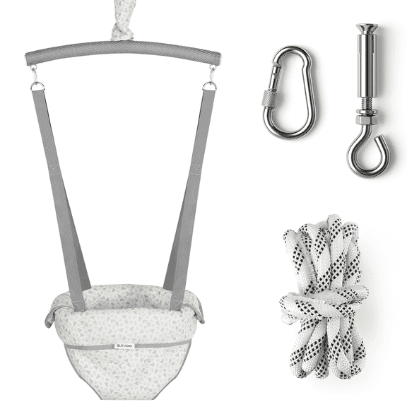 Slevoo Baby Jumper D-06, Infant Exerciser with a Ceiling Hook for 6-12 Months, Infant Exerciser with Adjustable Chain