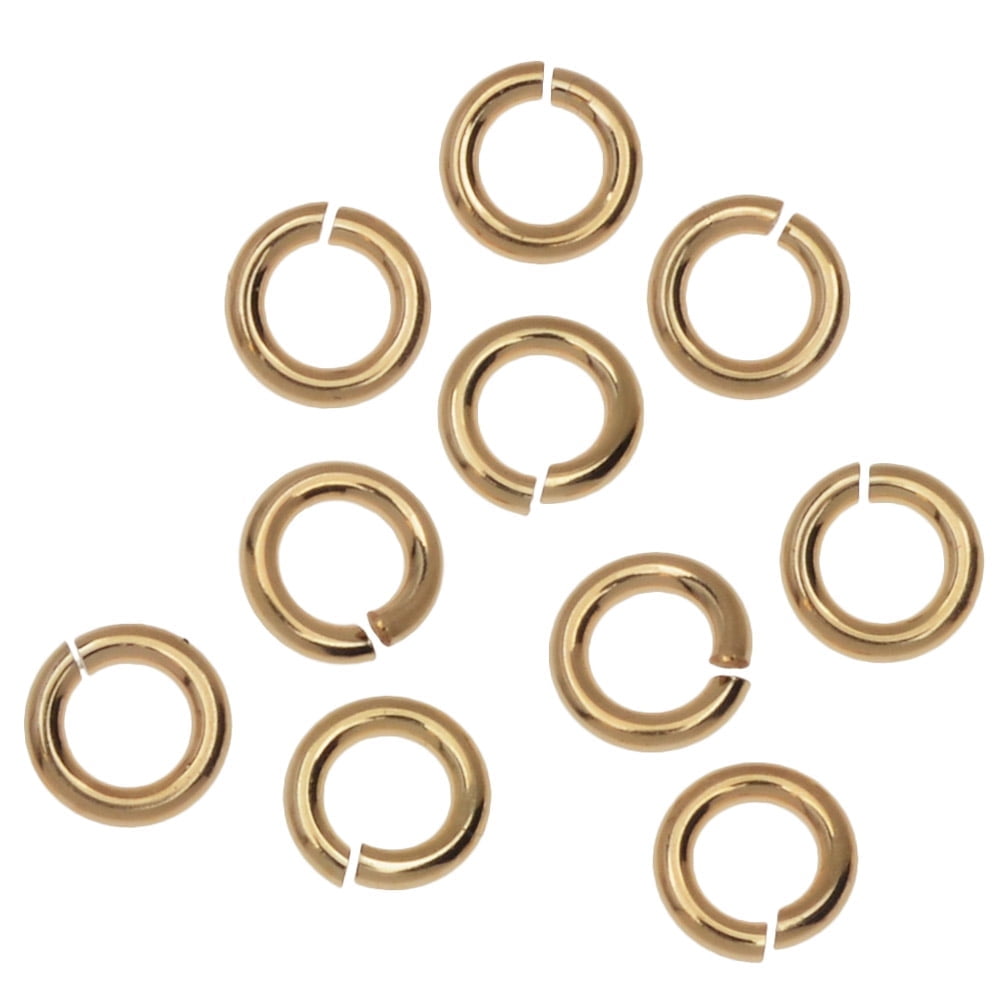JUMPLOCK Jump Rings, Round 4mm 20 Gauge, 50 Piece Bulk Pack, Gold Filled
