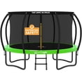 thumbnail image 1 of JUMPZYLLA Trampoline Outdoor with Enclosure and Ladder, ASTM, 12 ft, Green, 1 of 10