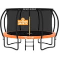 thumbnail image 1 of JUMPZYLLA Trampoline Outdoor with Enclosure and Ladder, ASTM, 12 ft, Orange, 1 of 9