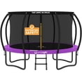 thumbnail image 1 of JUMPZYLLA Trampoline Outdoor with Enclosure and Ladder, ASTM, 12 ft, Purple, 1 of 10