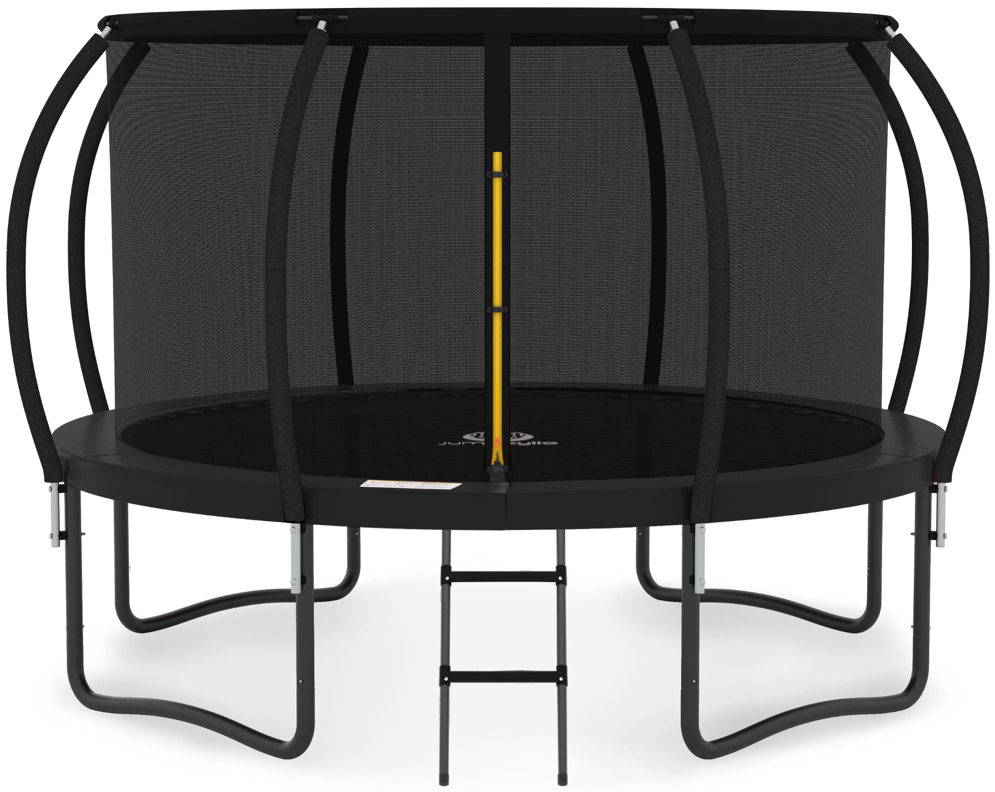 JUMPZYLLA 14FT Trampoline with Enclosure Net & Ladder - Easy ...