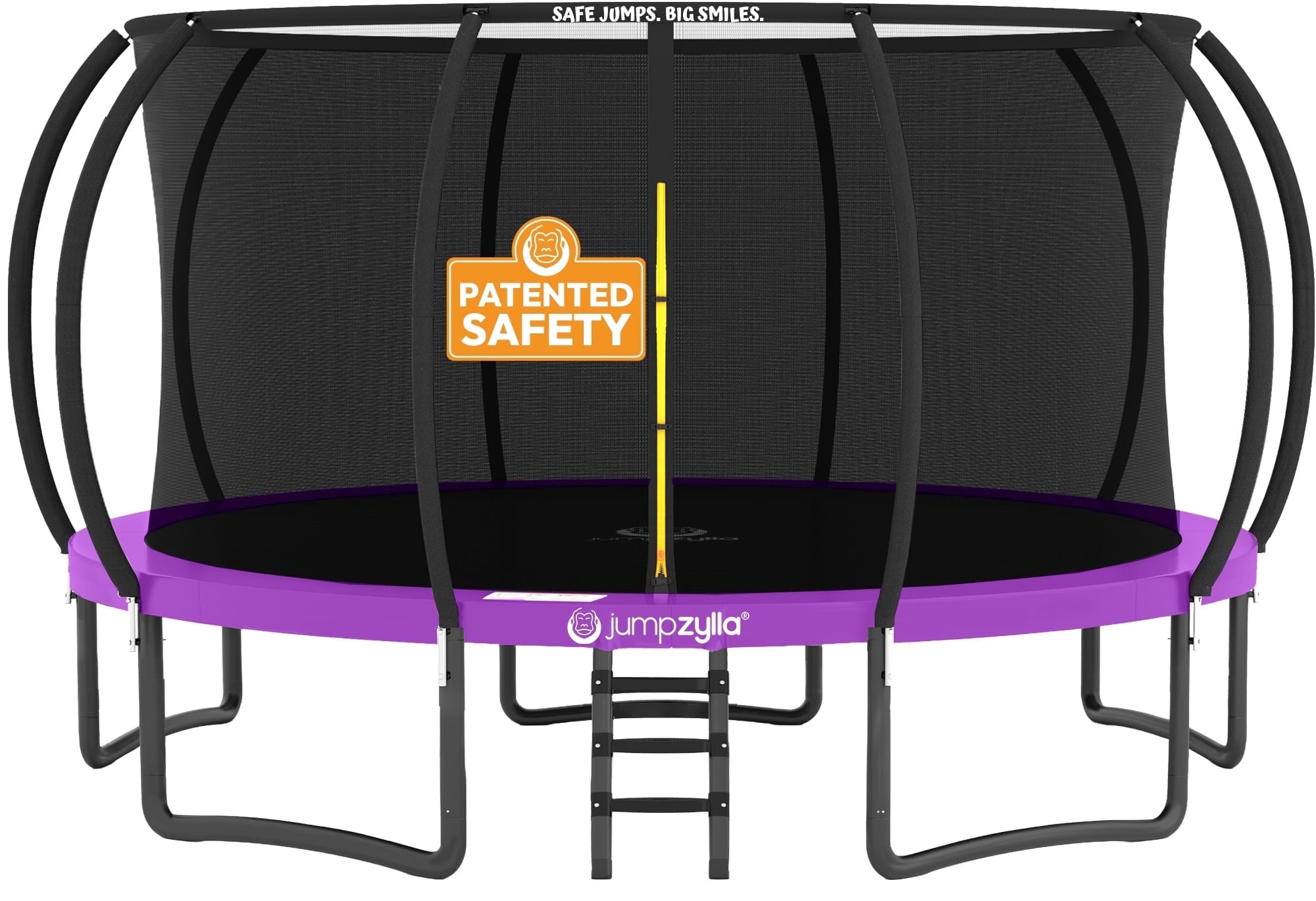 JUMPZYLLA Trampoline Outdoor with Enclosure and Ladder, ASTM, 16