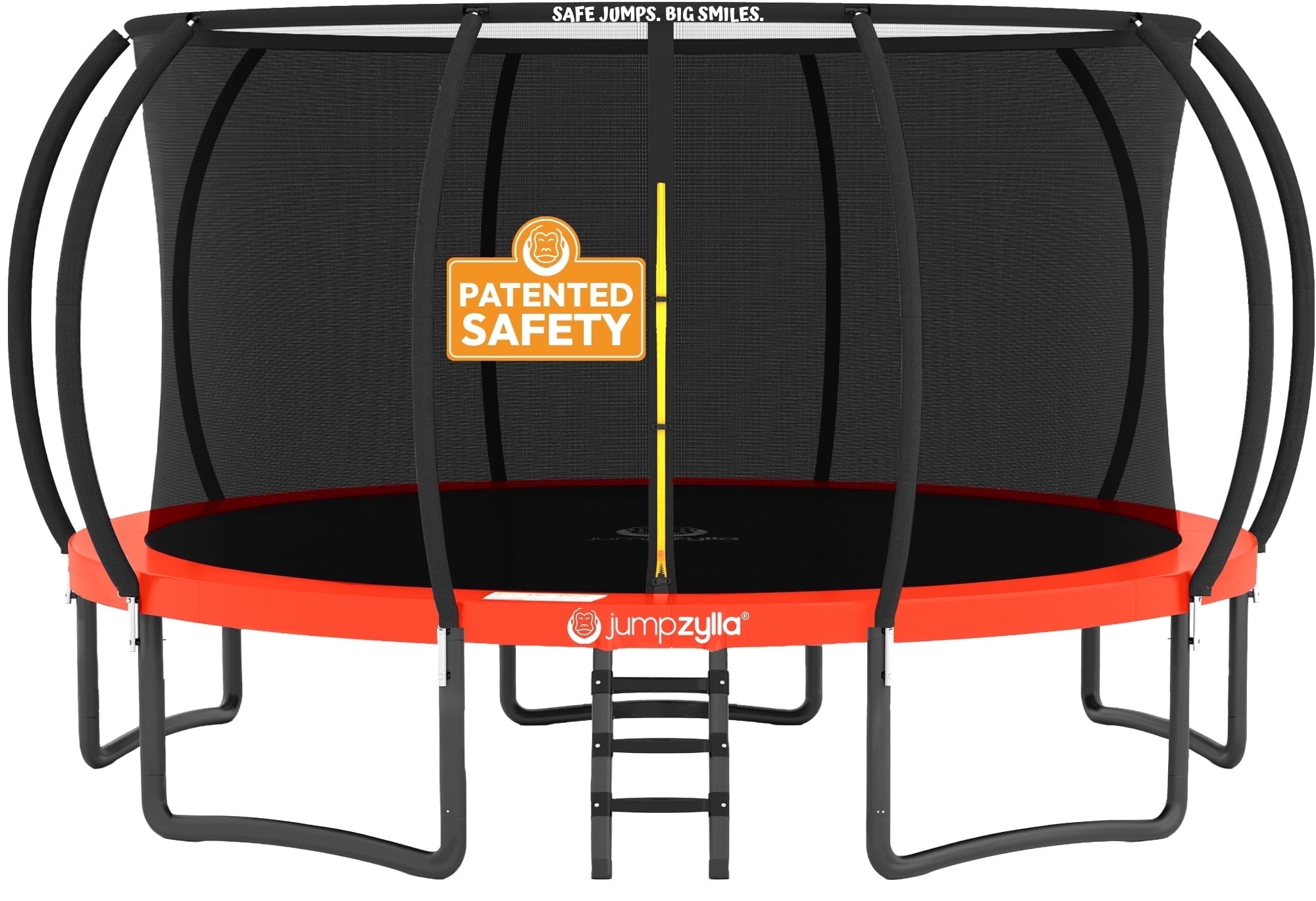 JUMPZYLLA Trampoline Outdoor with Enclosure and Ladder, ASTM, 16