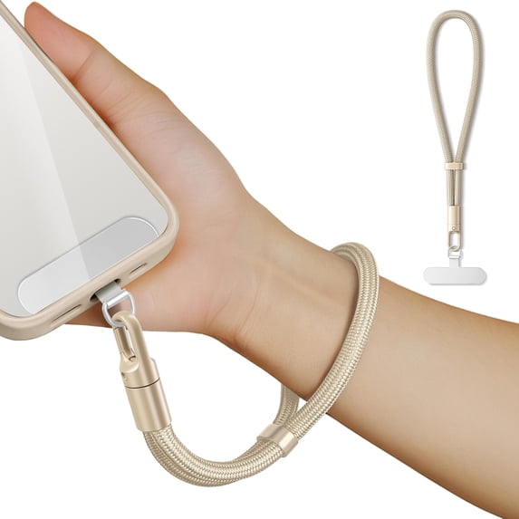 JUMRHFAN Hand Wrist Strap Lanyard,Universal Cell Phone Multifuctional Patch Lanyards(Camel)