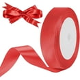 thumbnail image 1 of JUMRHFAN Satin Ribbon Red, 20 mm Red Gift Ribbons Wide, 22 m Decorative Ribbon, Decorative Ribbon for Gift Wrapping, Bridal Bouquet, Crafts, Birthday Decoration, 1 of 8
