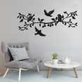 thumbnail image 1 of JUMRHFAN Set of 4 Black Metal Tree Wall Decor Metal Bird Art, Wrought Iron Wall Art for Home Kitchen Patio Bedroom, 1 of 8