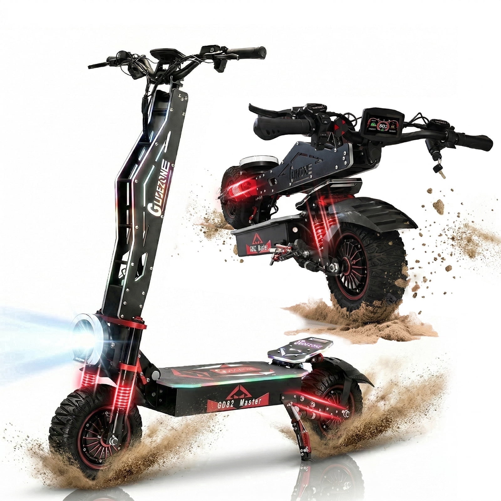 JUN LING Off Road Electric Scooter for Adults - 7000W Dual Motor