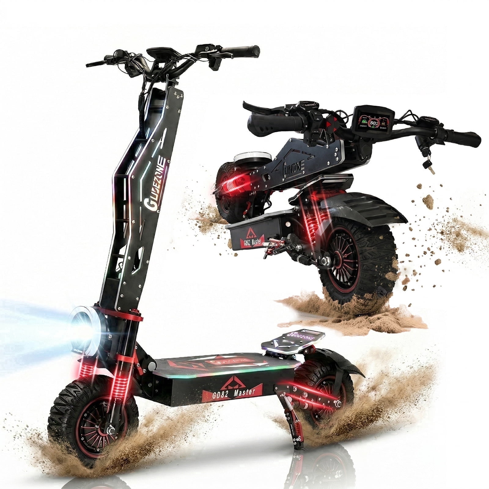 JUN LING Off Road Electric Scooter for Adults - 4000W Dual Motor