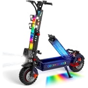 JUN LING Off Road Electric Scooter Adults - 10000W Dual Motor 13 Tires, up to 52MPH & 74Miles Range Fast & Heavy Duty E Scooter