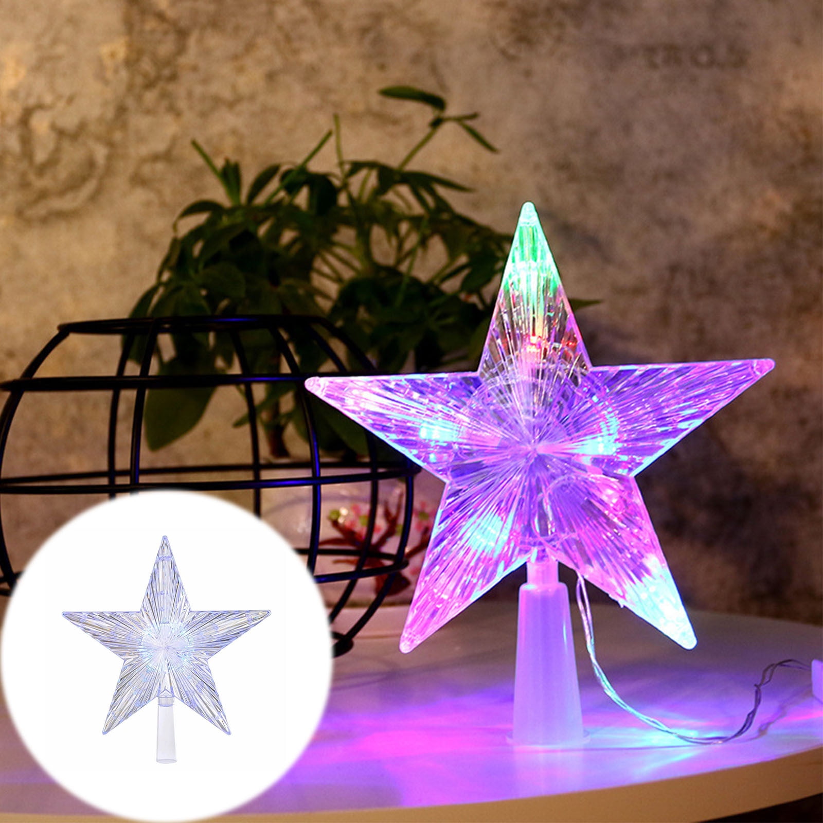 JUNBYONE Christmas Decorations, Christmas Changing Color Led Light