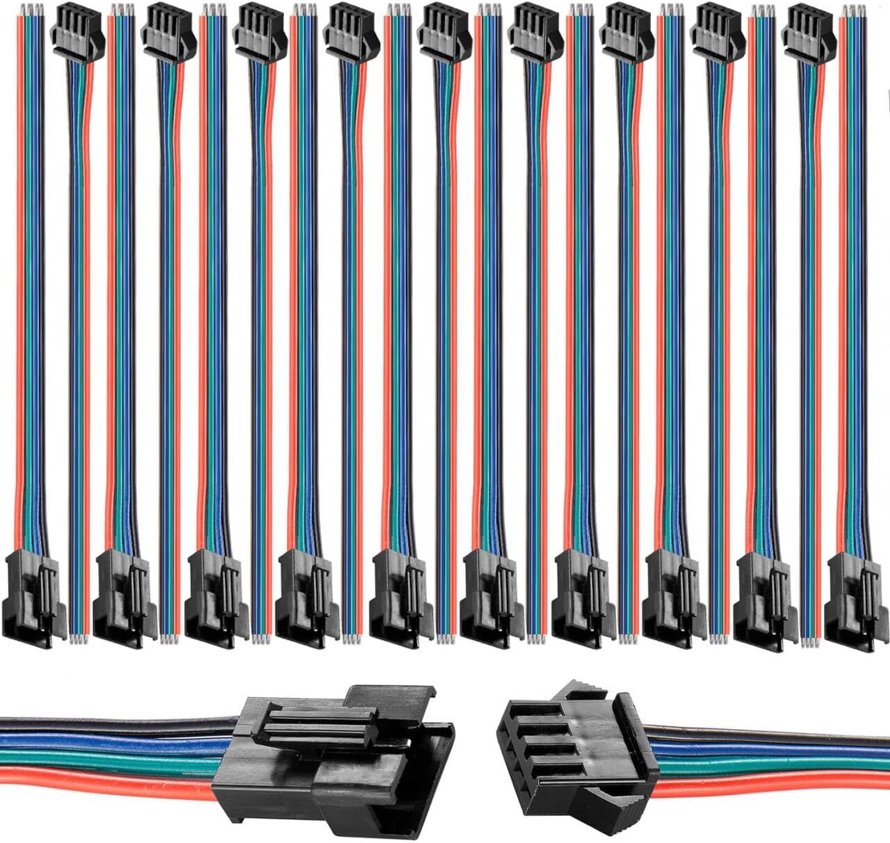 Lot De 10 Câbles D'extension De Servo JR Mâle Vers Mâle De 300 Mm Pour Voiture Et Avion Rc 95097552