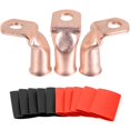 Buy SVAAR 10pcs 2 AWG-5/16"Ring Terminals Cable Lug Wire Lug Battery Cable Ends Crimp Wire Connector Copper Eyelets Terminal Connector 2 Gauge Ul Listed Heavy Duty Battery Lug With 3 1 Heat Shrink Tubing