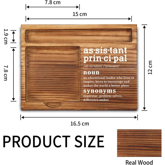 JUNCHI-Assistant Principal Sticky Note Holder, Assistant Principal Gifts, Thank You Appreciation Gifts for Assistant Principal Women Men From Student Self-Stick Note Pad Holders ZSS31