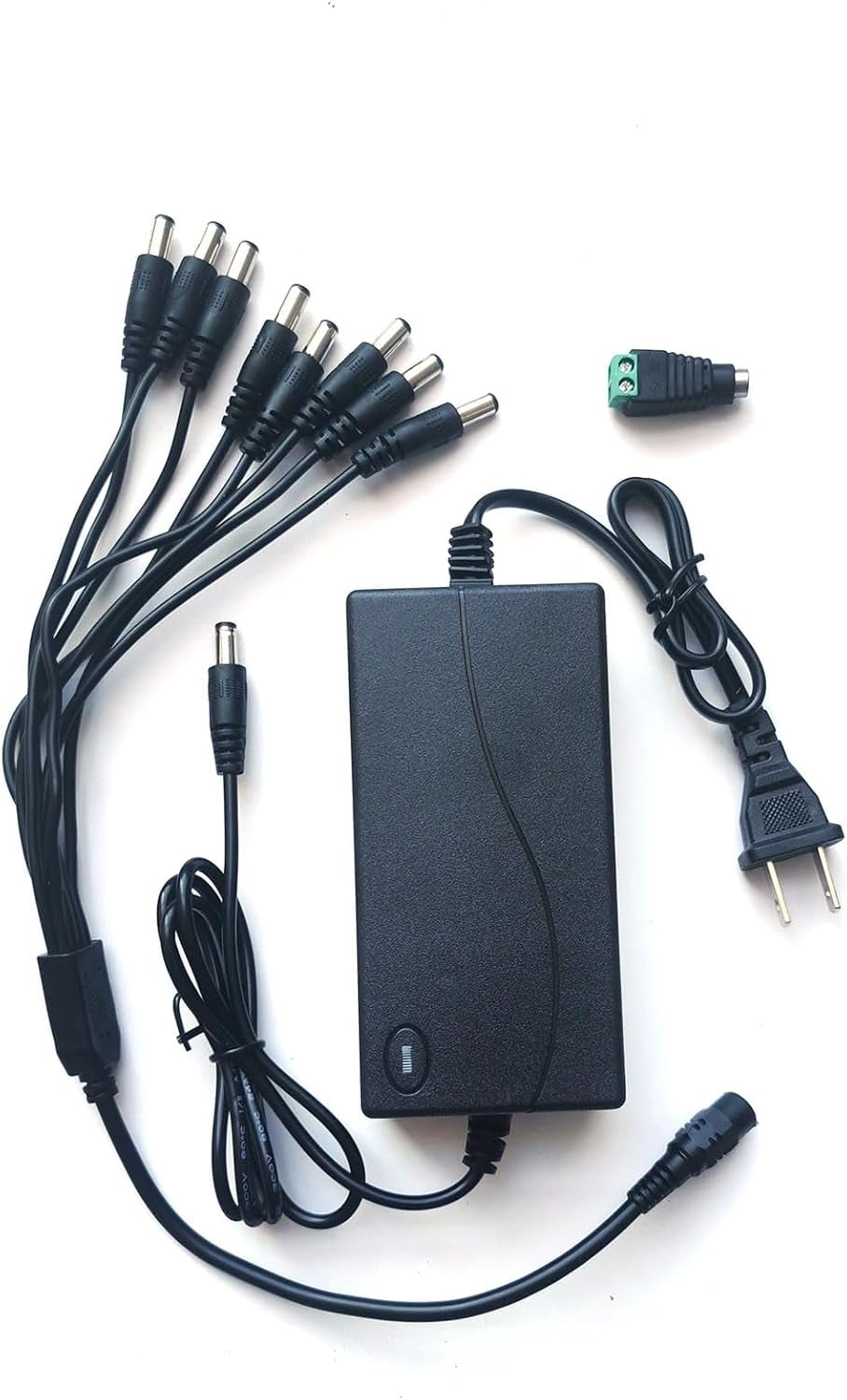4 Way/ 8 Splitter AC Adapter Power Supply Charger For Security CCTV Camera DVR E - Foto 6