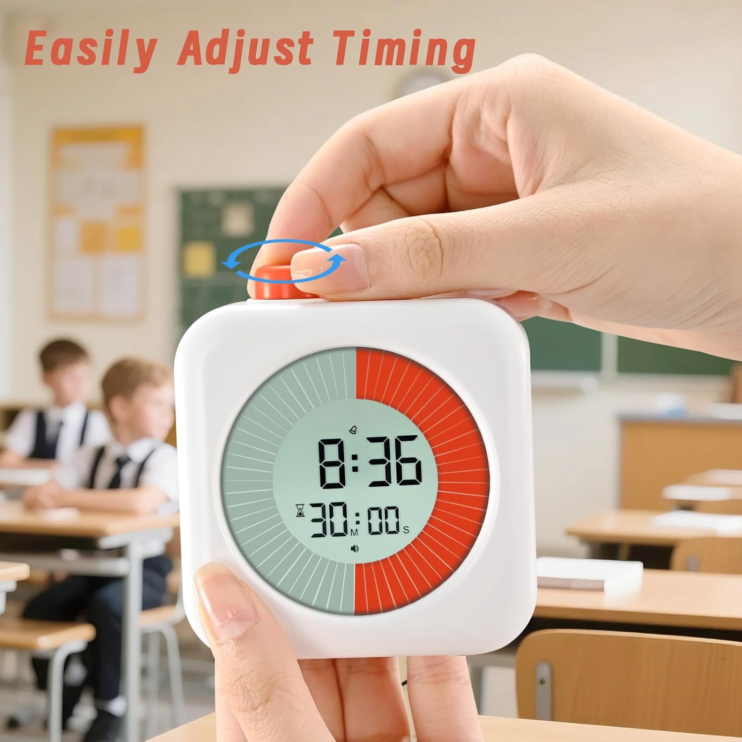 JUNCHI-Digital Visual Timer 60-Minute Countdown (3-in-1) for Kids ...