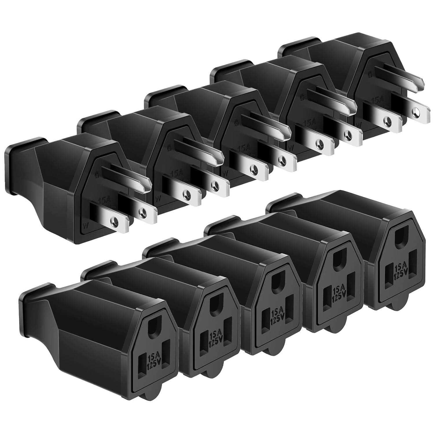 Replacement Plug End JUNCHI-Extension Cord Repair Replacement Ends,Male and Female ...