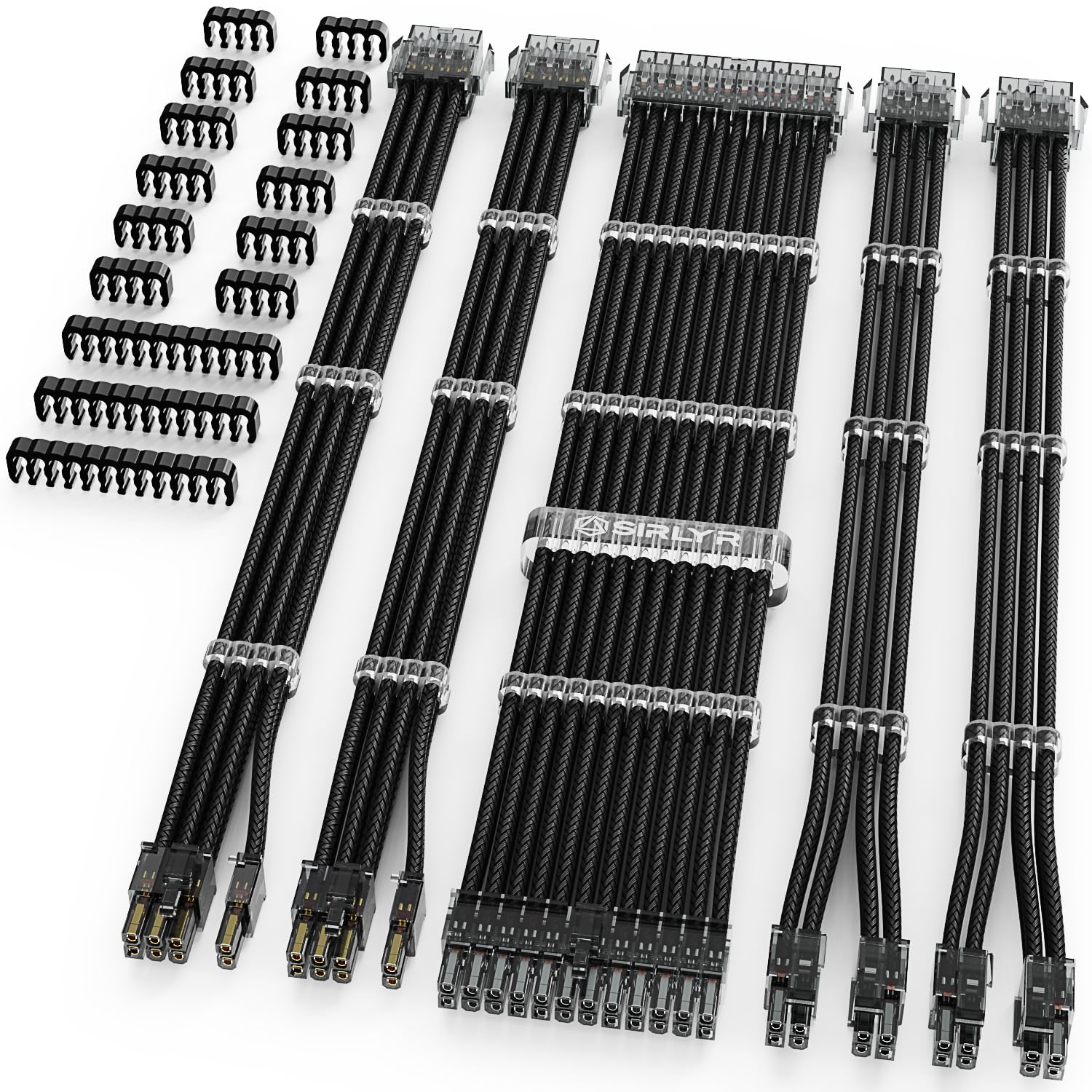 JUNCHI-PSU Cable Extension Kit Customed PC Power Supply Extend Mod ...