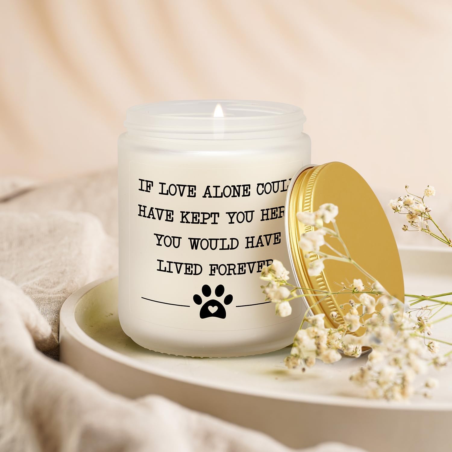 JUNCHI-Pet Memorial Gifts for Loss of Dog Cat, Sympathy Gift for Pets ...
