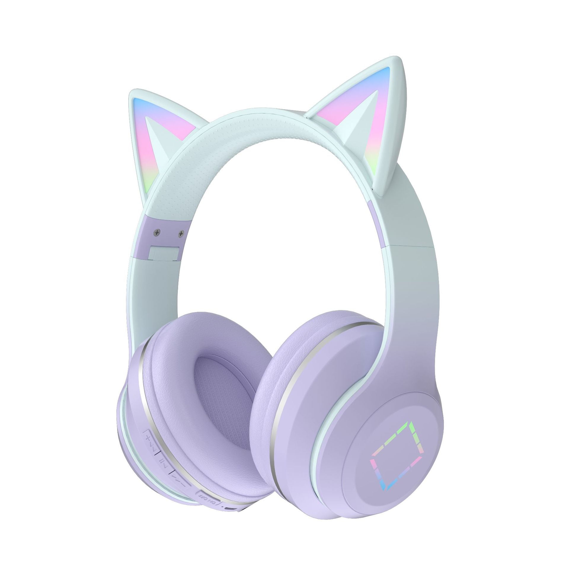 Gaming Headset for Kids Cat Ear Headphones PURPLE