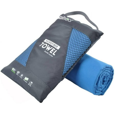JUNELILY Anti-Bacterial Microfiber Towel for Sport, Travel, Exercise Training - Super Absorbent Material Easy to Wash for Sweet Water Moisture with Fast-Drying Tech
