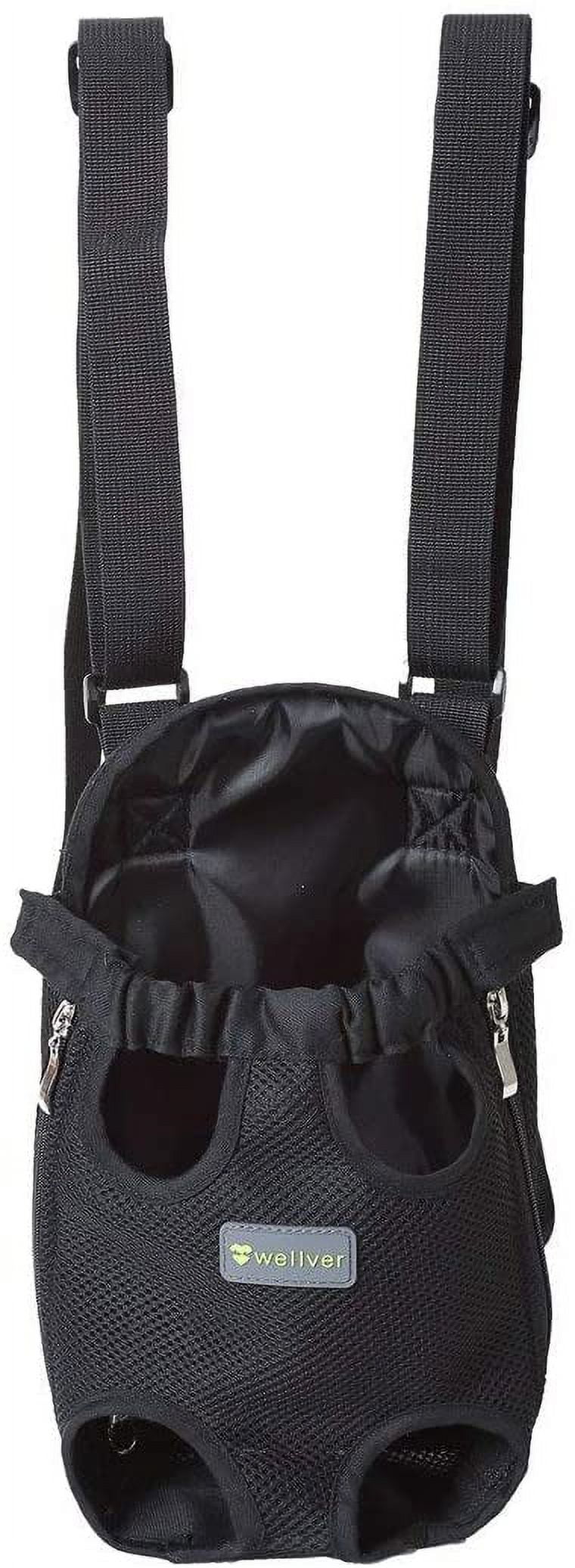 JUNELILY Pet Dog Front Carrier Vest Harness for Small Dogs (Black)