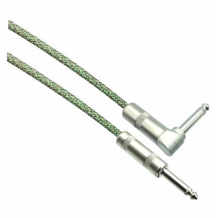 JUNGLE Designer Series Guitar Cables - 1/4" Straight to Right Angle