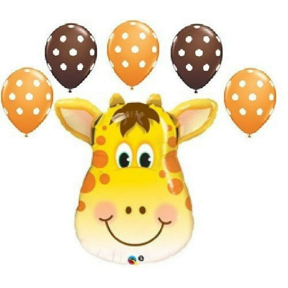 JUNGLE SAFARI polka dot balloons birthday baby shower decorations by Lgp
