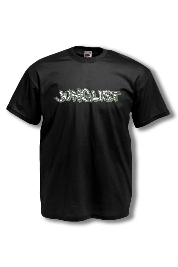 JUNGLIST T SHIRT - DJ - Drum n Bass - OLD SCHOOL RAVER - mens t-shirt - S to 5XL
