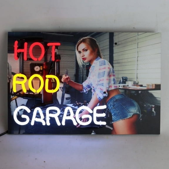 JUNIOR HOT ROD GARAGE NEON SIGN 5JRHRG