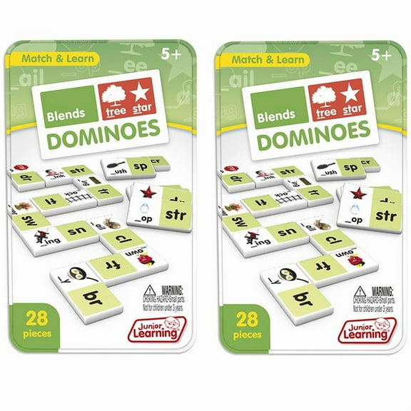 JUNIOR LEARNING Blends Dominoes, 2 Sets