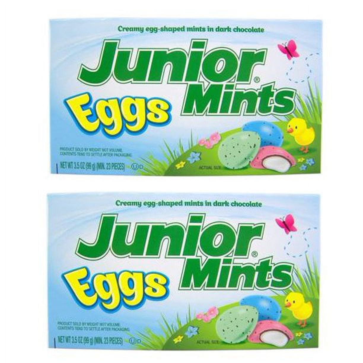 JUNIOR MINTS EGGS Limited Edition Easter Spring Dark Chocolate Candy JUNIOR MINTS EGGS Limited Edition Easter Spring Dark Chocolate Candy