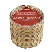 JUNIPER+CURRANT Field + Fleur Reed 2-Wick Handwoven 12 oz Scented Jar Candle
